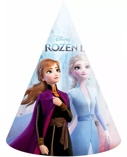 6 Chapeaux de fête en carton La Reine des Neiges 2™