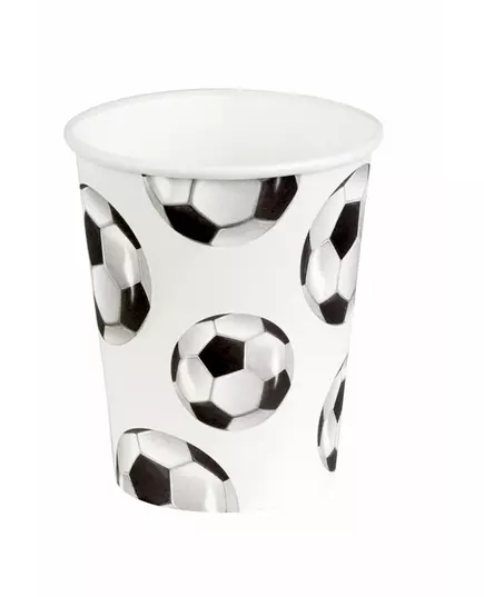 10 Gobelets en carton Foot party 21 cl