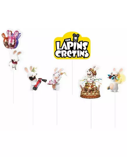 6 Pics à gâteau Lapins crétins™