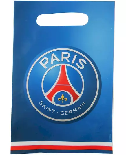 6 Sacs d'anniversaire PSG™ 23 x 15 cm