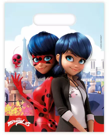 6 Ladybug™ cadeau zakjes 23 x 16,5 cm