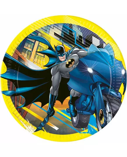 8 Assiettes en carton Batman™ 23 cm