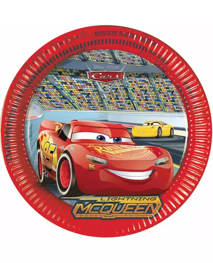 8 kartonnen Cars 3™ borden