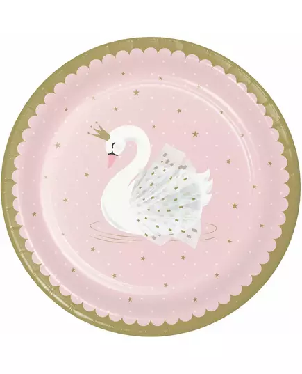Royal Swan Roze Papieren Borden 23 cm