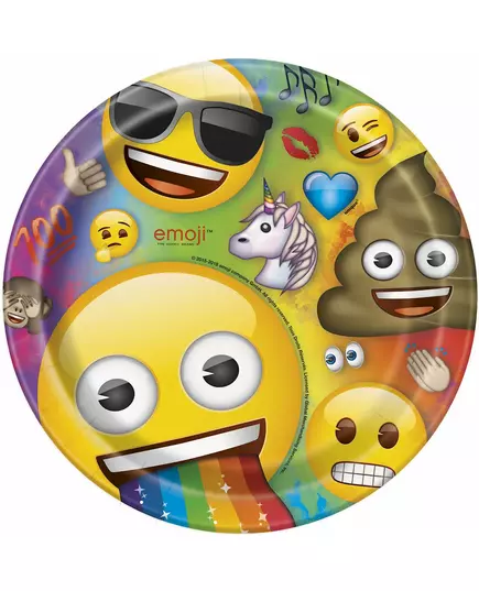 8 kartonnen Emoji Rainbow™ borden