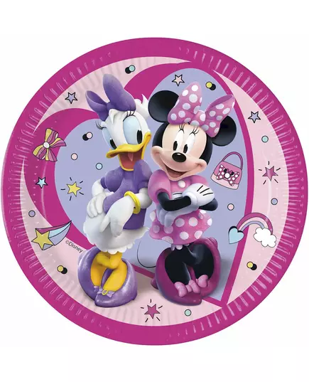 8 Assiettes en carton Minnie Junior™ 23 cm