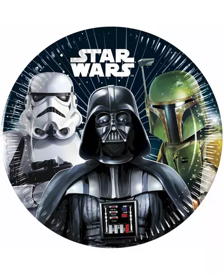 8 Star Wars Galaxy™ papieren borden 20 cm