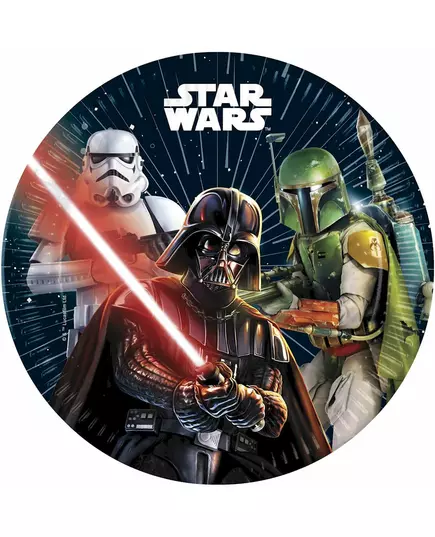 8 Assiettes en papier Star Wars Galaxy™ 23 cm