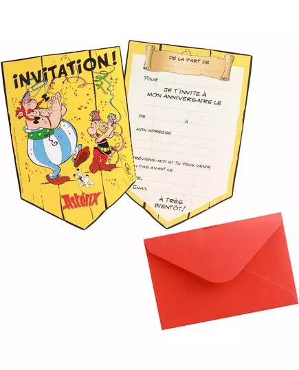 8 Cartes d'invitation Astérix™
