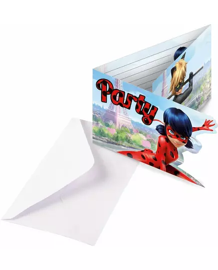 8 Cartons d'invitation Party avec enveloppes Ladybug™