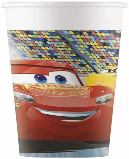 8 kartonnen Cars 3™ bekers