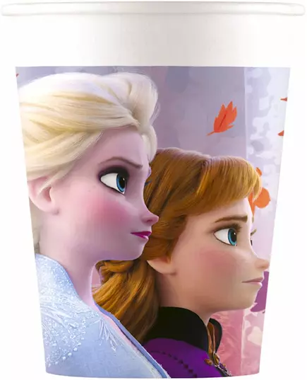 8 Gobelets en carton La Reine des Neiges 2™ 200 ml