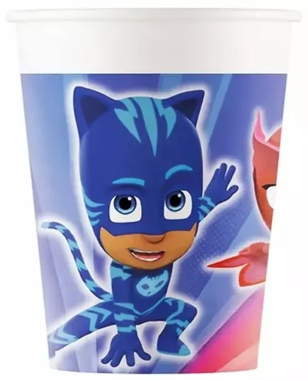 8 kartonnen PJ Masks™ helden bekers