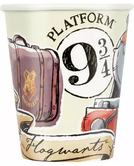 8 Gobelets en carton Harry Potter™ 270 ml
