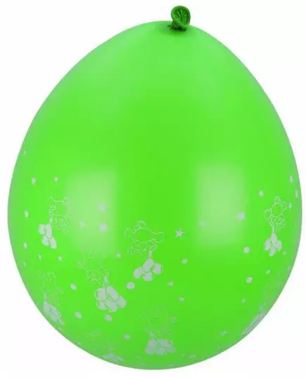 8 ballonnen met kleine beertjes