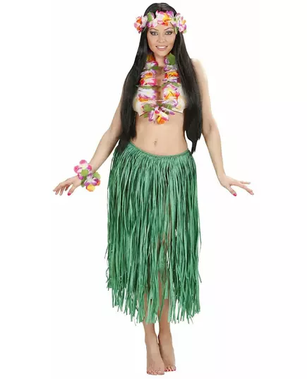 Set hawaï à fleurs adulte