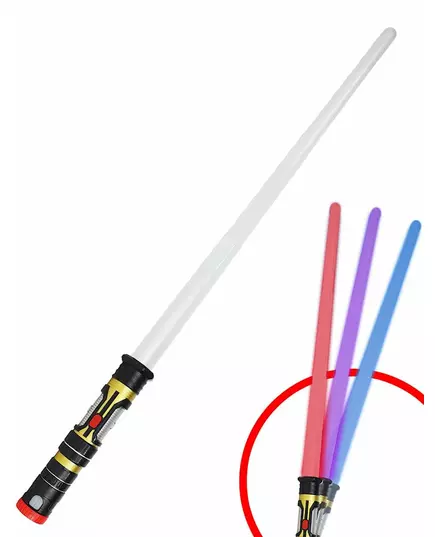 3-in-1 intrekbaar lichtzwaard 80 cm