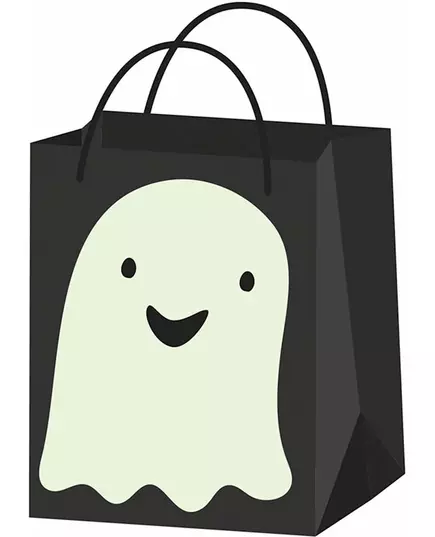 Sac à bonbons fantôme phosphorescent 22 cm