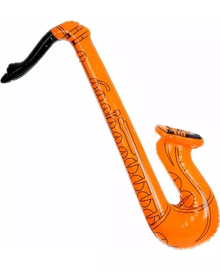 Saxophone gonflable orange adulte
