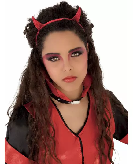 Serre-tête diablesse rouge fille