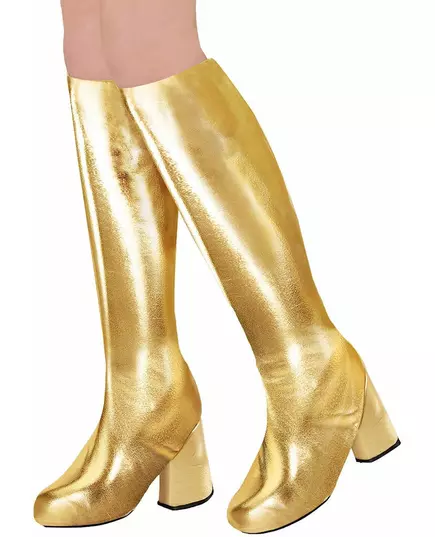 Retro jaren 60 gouden overlaarzen