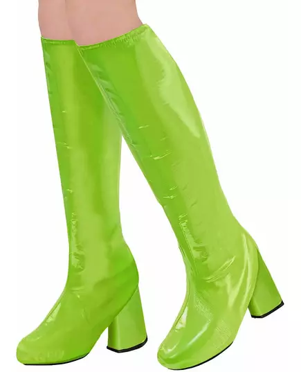 Groene jaren 60 retro overlaarzen