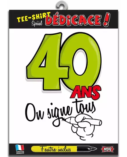 T-shirt Age 40 ans