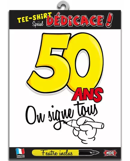 50 jaar t-shirt voor volwassenen