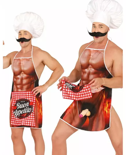 Ondeugende BBQ-schort voor volwassenen