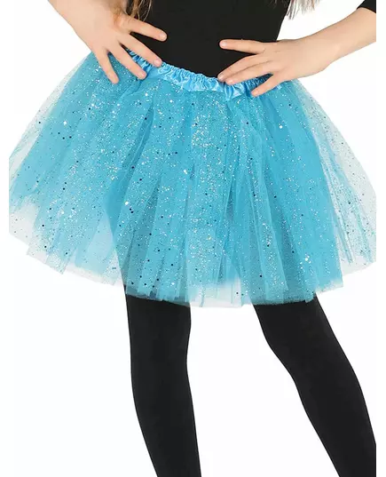 Blauwe tutu met glitters voor meisjes