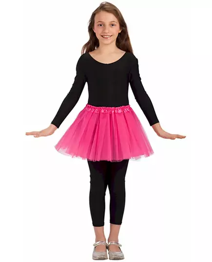 Tutu rose satiné fille