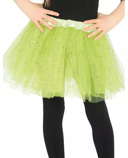 Tutu vert à paillettes fille
