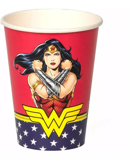 8 FSC® Wonder Woman™ papieren bekers 210 ml