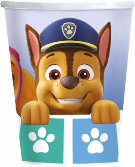 8 papieren bekers PAW Patrol™ 250 ml