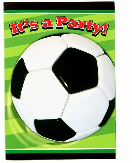 8 voetbaluitnodigingen