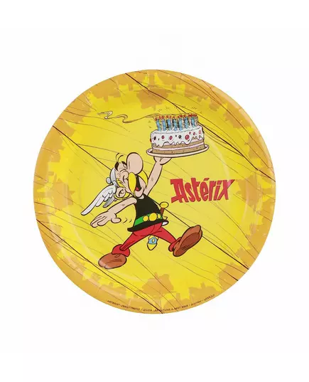 8 Petites assiettes carton Astérix™ 18 cm