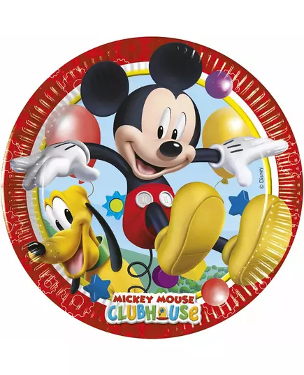 8 Petites assiettes en carton Mickey Mouse™ 20 cm