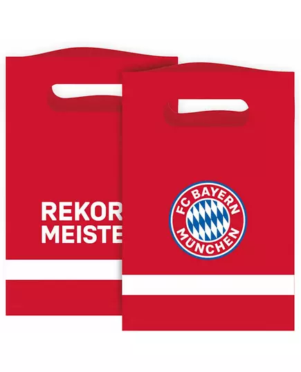 8 Sachets cadeaux FC Bayern Munich™ 15 x 23 cm