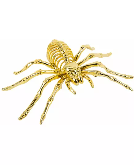 Goudkleurige skeletspin 12,5 x 20,5 cm