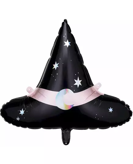 Ballon aluminium chapeau de sorcière 66 x 57 cm