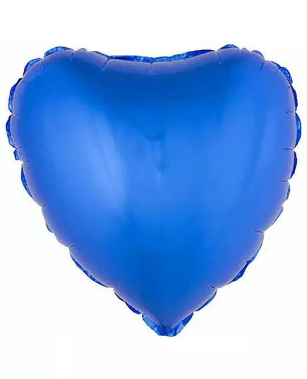 Ballon aluminium coeur bleu 45 cm