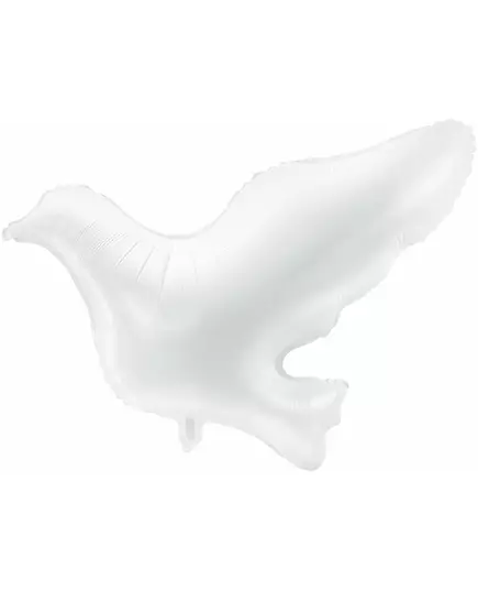 Ballon aluminium colombe blanche 77 x 66 cm