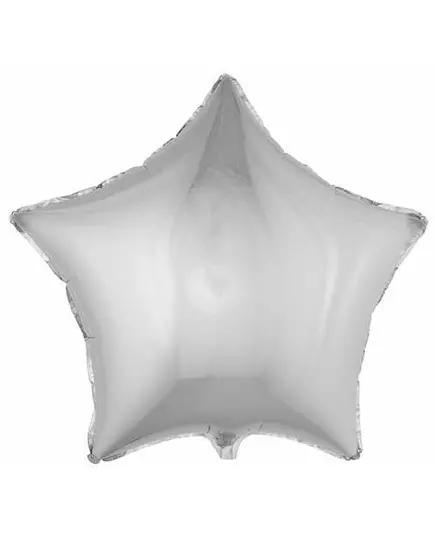 Zilveren ster ballon 68 cm
