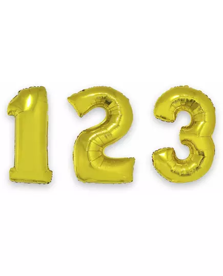 Enorme goudkleurige aluminium cijfer ballon