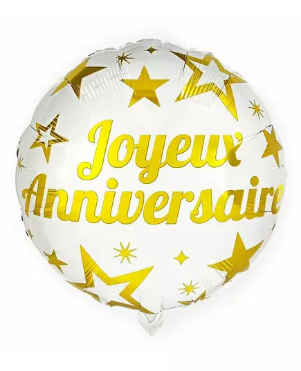 Metallic Joyeux Anniversaire ballon
