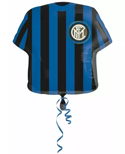 Ballon aluminium maillot de foot Inter™ 60 cm
