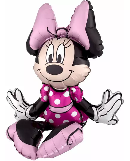 Aluminium zittende Minnie Mouse™ ballon