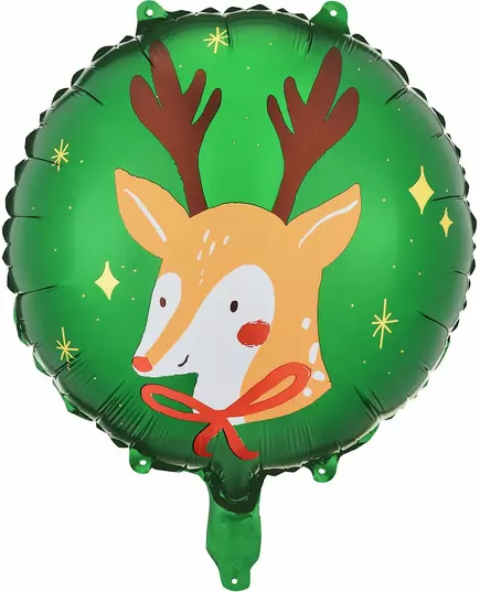 Ballon aluminium renne du Père Noël 45 cm
