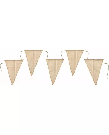guirlande de fanions en jute de 3 m