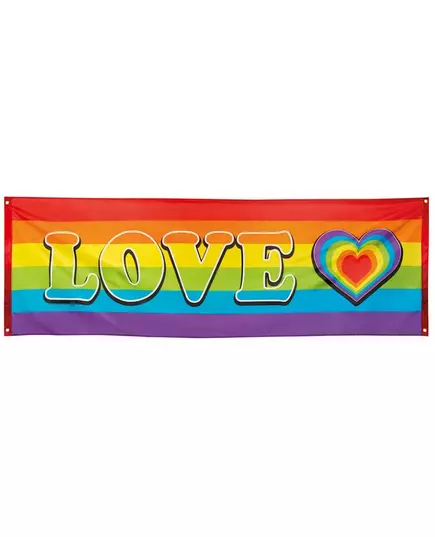 Bannière LOVE Arc-en-ciel 74 X 220 cm